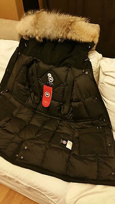 Pre-owned Label Edition Brand Red  Black Canada Goose Victoria Small Parka Jacket