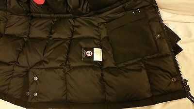 Pre-owned Label Edition Brand Red  Black Canada Goose Victoria Small Parka Jacket
