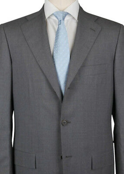 Pre-owned Kiton $6900  Gray Wool Melange Suit - (337)