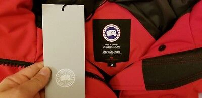 Pre-owned Canada Goose Brand Latest Grey Label Red  Trillium Small Arctic Parka Jacket In Sunfire Red