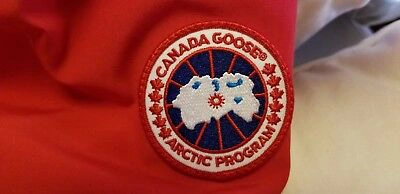Pre-owned Canada Goose Brand Latest Grey Label Red  Trillium Small Arctic Parka Jacket In Sunfire Red
