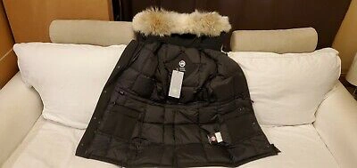 Pre-owned Canada Goose 2022 Grey Label Edition "black"  Victoria Ladies Sm Parka Jacket In Gray