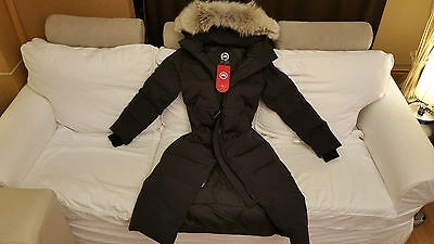 Pre-owned Label Edition Red  100% Lady Navy Blue Canada Goose Mystique Lg Parka Jacket