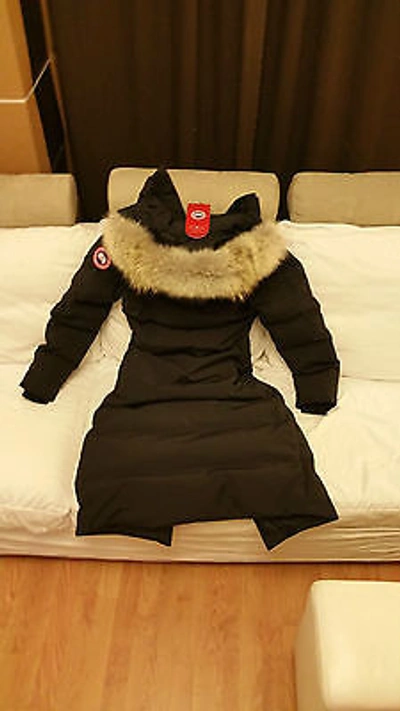 Pre-owned Label Edition Brand Red  100% Lady Black Canada Goose Mystique L Parka Jacket