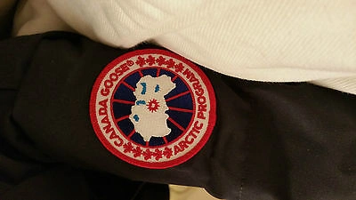Pre-owned Label Edition Red  100% Lady Navy Blue Canada Goose Mystique Lg Parka Jacket