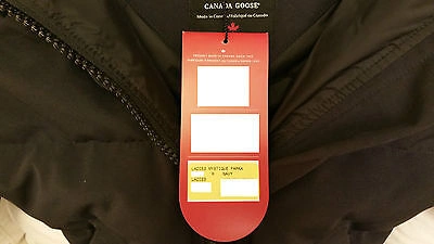 Pre-owned Label Edition Red  100% Lady Navy Blue Canada Goose Mystique Lg Parka Jacket