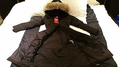 Pre-owned Label Edition Brand Red  100% Lady Black Canada Goose Mystique L Parka Jacket