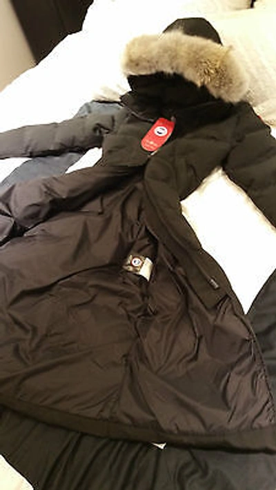 Pre-owned Label Edition Brand Red  100% Lady Black Canada Goose Mystique L Parka Jacket