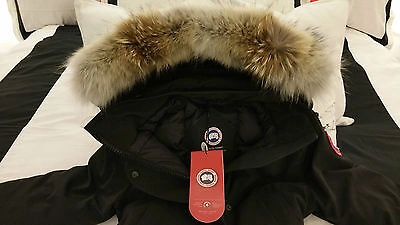 Pre-owned Label Edition Brand Red  Black Canada Goose Trillium Xs Parka Jacket