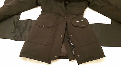 Pre-owned Label Edition Brand Red  Black Canada Goose Trillium Small Parka Jacket
