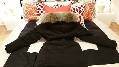 Pre-owned Label Edition Brand Red  Black Canada Goose Trillium Small Parka Jacket