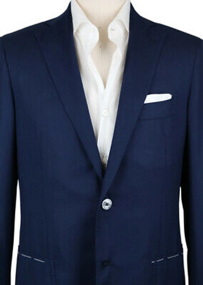 Pre-owned Principe D'eleganza $4200  Dark Blue Solid Sportcoat - (pe103171)