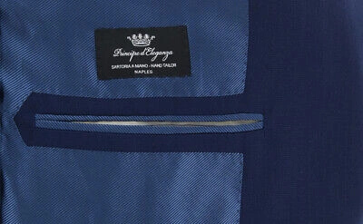 Pre-owned Principe D'eleganza $4200  Dark Blue Solid Sportcoat - (pe103171)