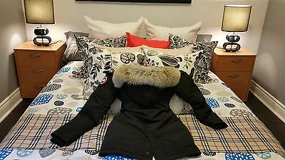 Pre-owned Label Concept Brand Red  Edition Navy Canada Goose Victoria Mm Parka Jacket