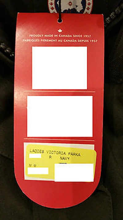Pre-owned Label Concept Brand Red  Edition Navy Canada Goose Victoria Mm Parka Jacket