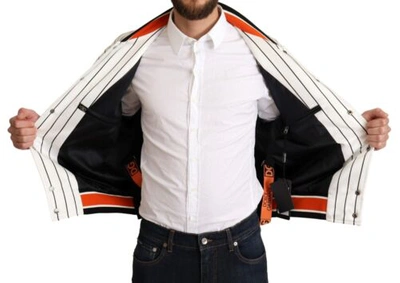 Pre-owned Dolce & Gabbana Dolce&gabbana Dgmillennials Men Multicolor Bomber 100% Polyester Striped Jacket