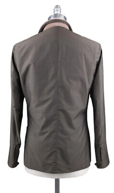 Pre-owned Luciano Barbera $2900  Brown Solid Jacket - Size 40 (us) / 50 (eu) - (11122539)