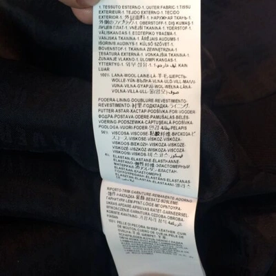 Pre-owned Versus Versace  Double Breasted Admiral Coat In Blue