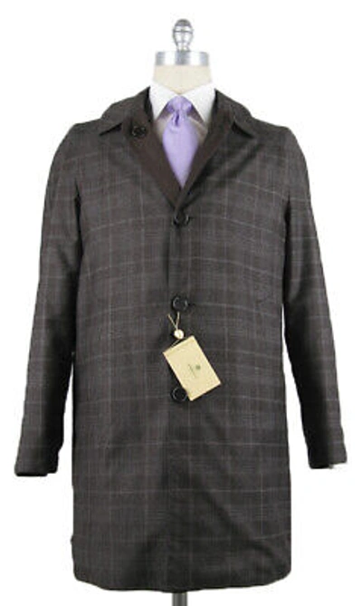 Pre-owned Luigi Borrelli $3600  Brown Reversible Coat Size M (us) / 50 (eu)