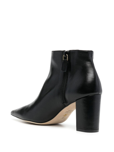 Stuart Weitzman 75mm Block Heel Ankle Boots In Black