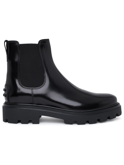 Tod's Chunky-sole Chelsea Boots In Black