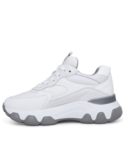 Shop Hogan Leather Hyperactive Sneaker In White