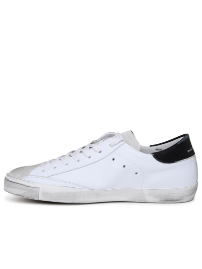 Shop Philippe Model Leather Prsx Sneaker In White