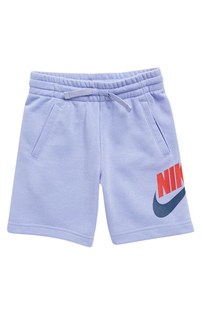 Shop Nike Sportswear Kids' Club Fleece Shorts In Light Thistle