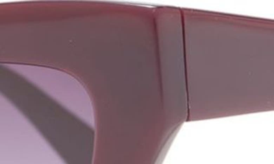 Bcbgmaxazria 57mm Chunky Kitten Sunglasses In Plum