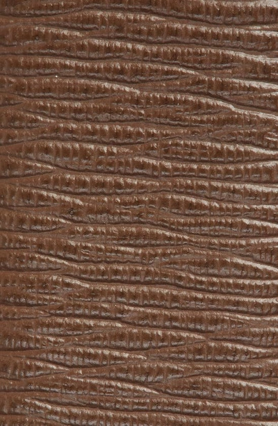Shop Ferragamo Double Gancio Calfskin Leather Belt In Brown Nero