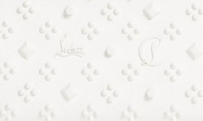 Shop Christian Louboutin Medium Paloma Studded Leather Satchel In Bianco/ Bianco