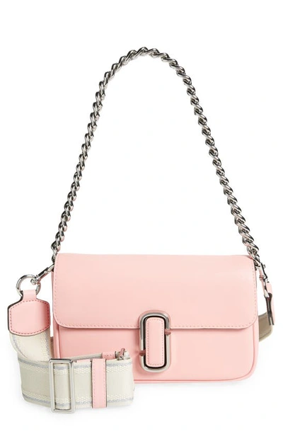 Shop Marc Jacobs The J Marc Shoulder Bag In Quartz Pink