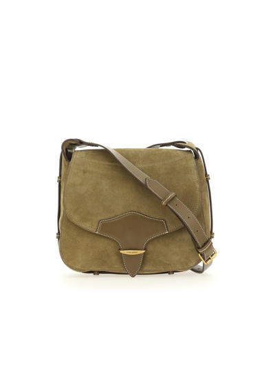 Shop Isabel Marant Botsy Small Shoulder Bag In Green