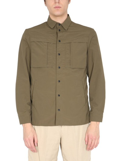 Shop Pt Torino Buttoned Up Overshirt In Green