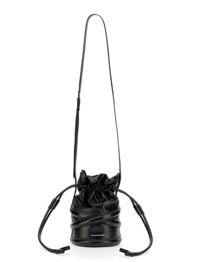 Shop Alexander Mcqueen The Soft Curve Bag In Black