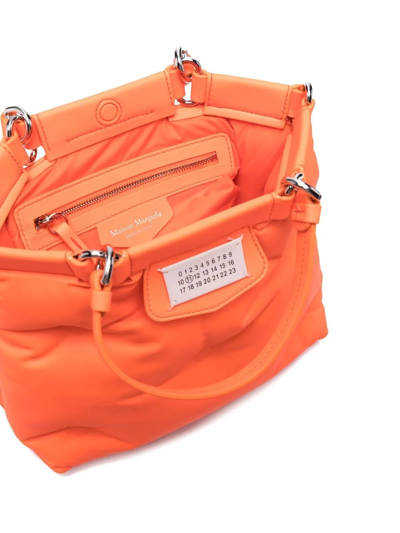 Shop Maison Margiela Glam Slam Top-handle Tote In Orange