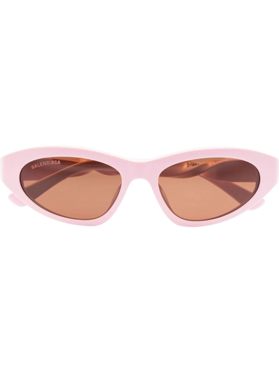 Shop Balenciaga Twist Cat-eye Frame Sunglasses In Rosa