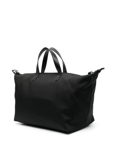 Shop Valentino Logo-print Tote Bag In Schwarz