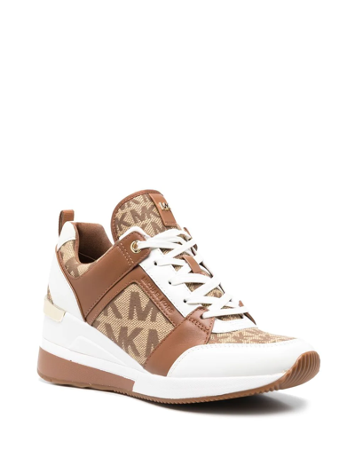 Michael Michael Kors Georgie High-top Sneakers In Braun