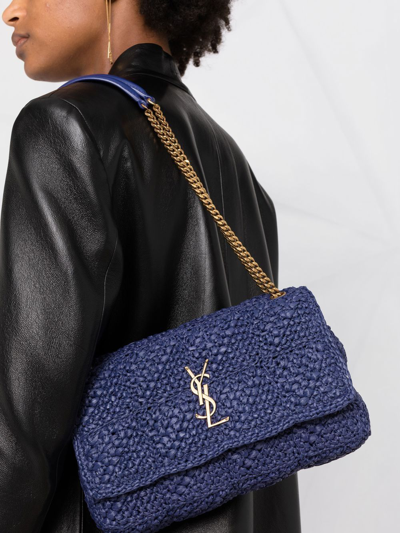 Shop Saint Laurent Kate Shoulder Bag In Blau