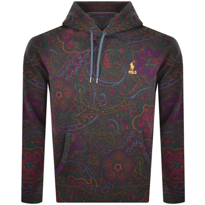 Ralph Lauren Paisley-print Double-knit Hoodie In Green | ModeSens