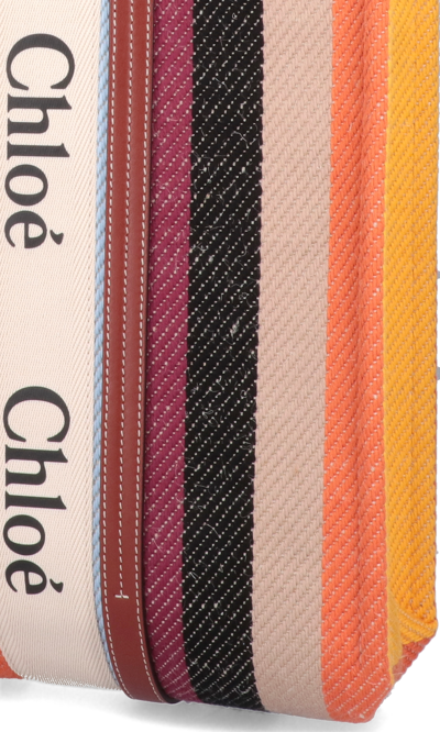 Shop Chloé Logo Tote Bag In Neutrals