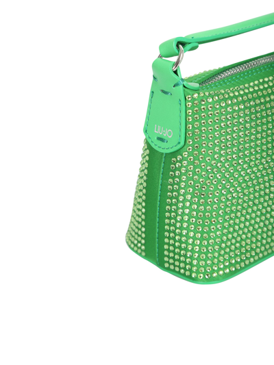 Shop Liu •jo Mini Hobo Bag In Green