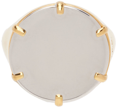 Shop Apc Gold & Silver Eloi Ring In Sab Bicolor