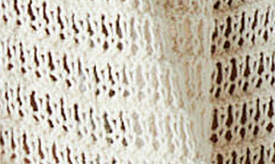 Shop Lucky Brand Open Cotton Crochet Cardigan In Cream