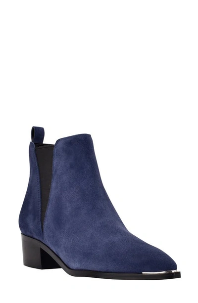 Shop Marc Fisher Ltd Yale Chelsea Boot In Dark Blue