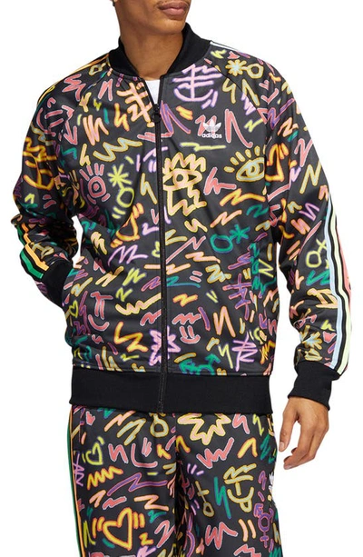 Adidas sst deals track jacket multicolor
