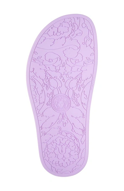 Shop Versace Medusa Slide Sandal In Liatris- Gold