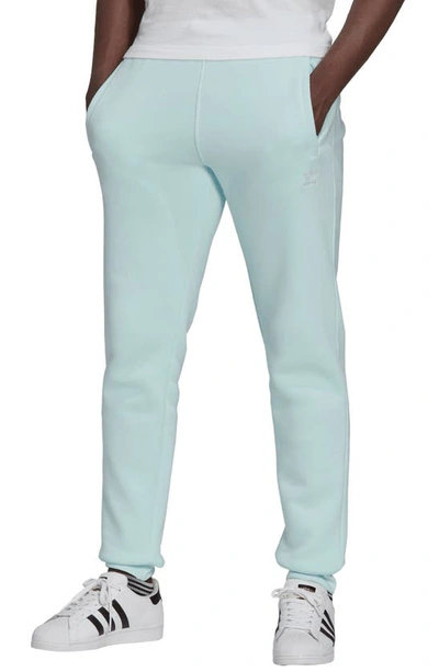 Shop Adidas Originals Adicolor Essentials Trefoil Jogger Sweatpants In Almost Blue