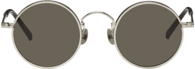 Shop Matsuda Silver M3100 Sunglasses In Palladium White - Ma